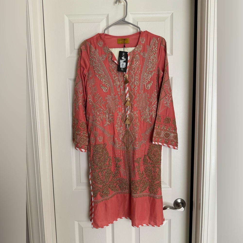 Peach Sana Safinaz kurta size xsmall